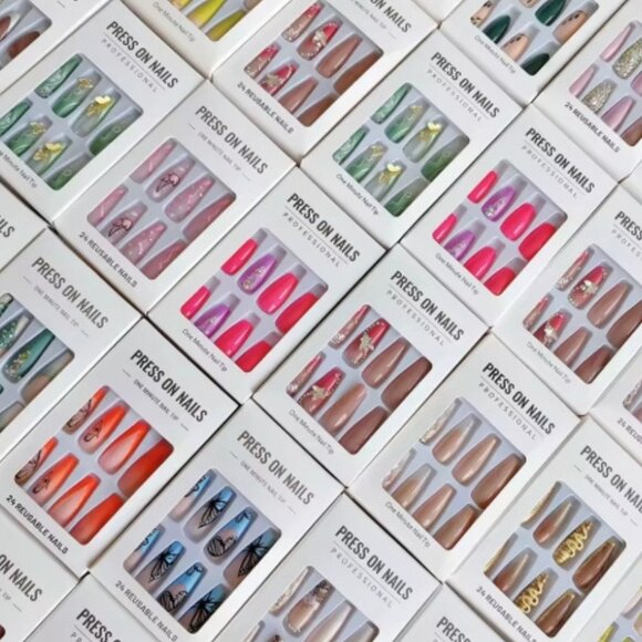 Mystery Box of 70 Mixed Variety Press-On Nails | Only $99! - Picture 4 of 4